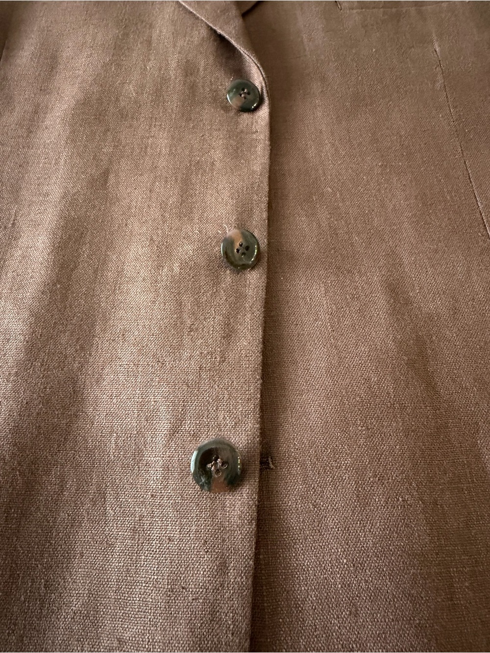 Vintage Hannibal 100% Linen Brown Blazer Jacket 44R Made in Canada - Picture 7 of 10